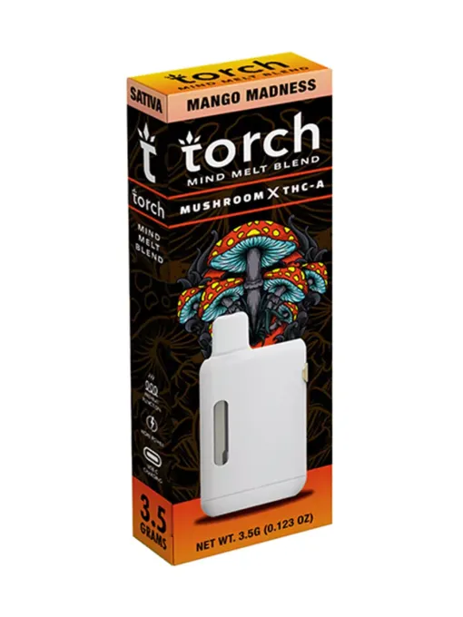 Mango Madness Torch Mind Melt Paddestoel x THC-A Mengsel Vape 3,5G